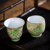 Cyan Lotus Teacup