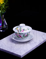 Peaches of Longevity Covered bowl
