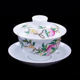 Peaches of Longevity Covered bowl