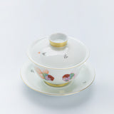 FAMILLE ROSE GOLDFISH TEA SET