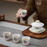 FAMILLE ROSE WISTERIA TEA SET