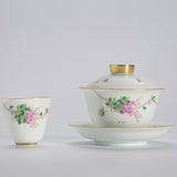 FAMILLE ROSE WISTERIA TEA SET