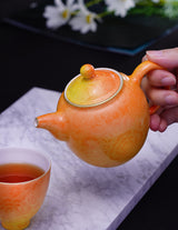 Golden Autumn Teapot