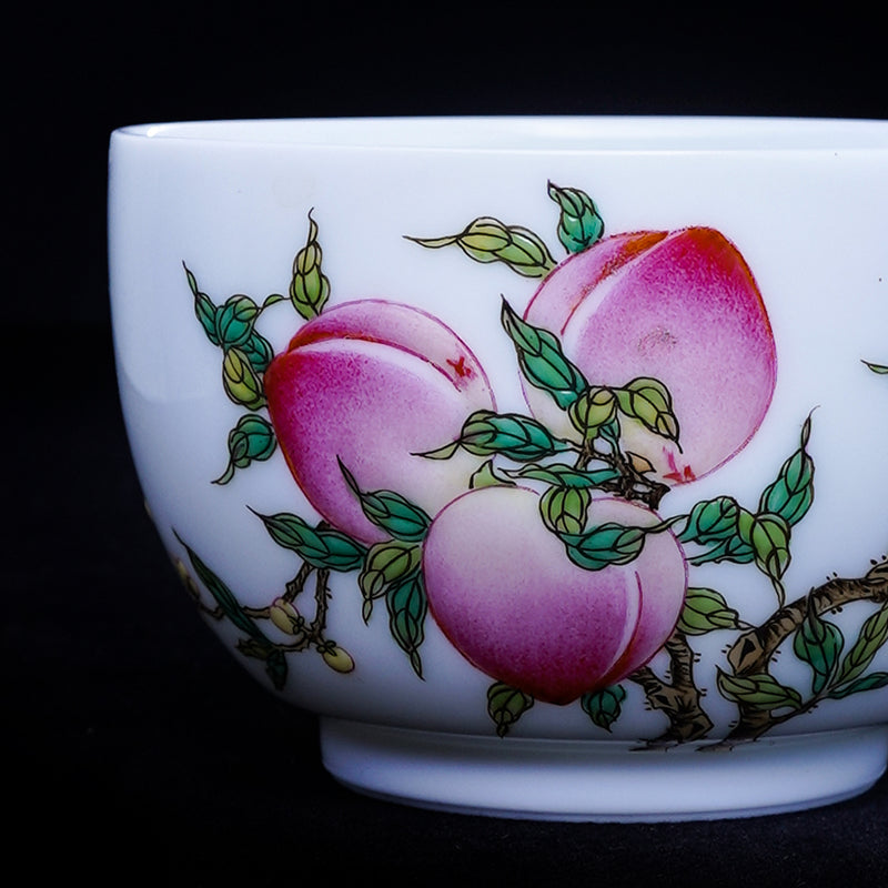 Peaches of Longevity Teacup