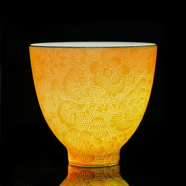 Golden Autumn Teacup