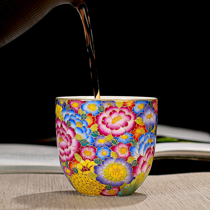 Blooming Peony Teacup