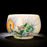 Dragon Gazing at the Sun Teacup